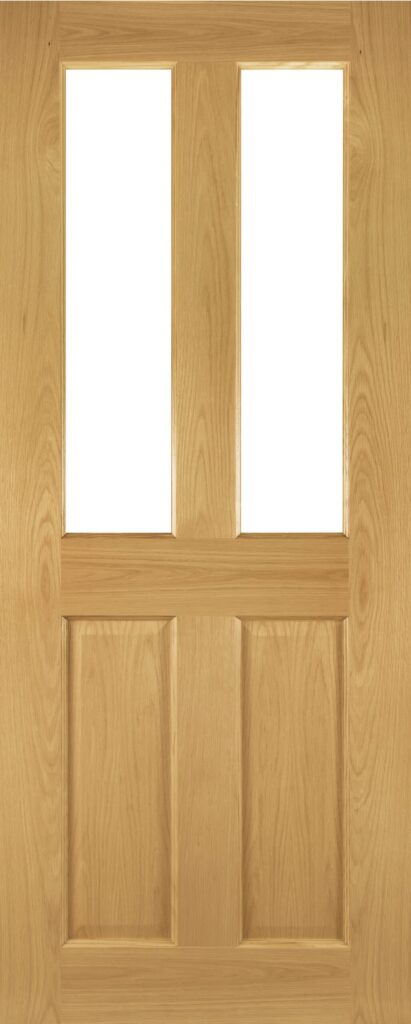 Deanta Bury Prefinished Oak Glazed FD30 FSC Doors Delivered