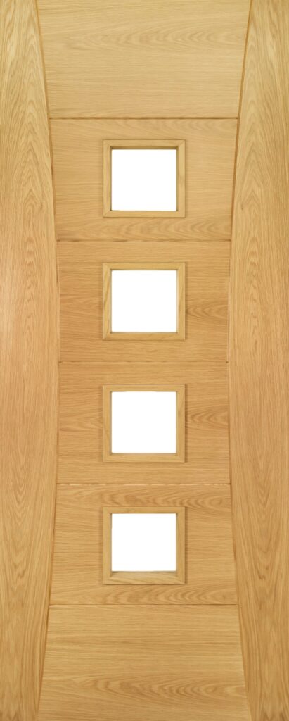 Deanta Pamplona Prefinished Oak Glazed FD30 FSC Fire Door Fine