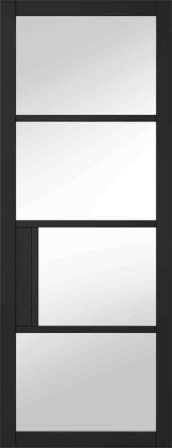 lpd chelsea 4l clear primed plus black clear internal glazed door