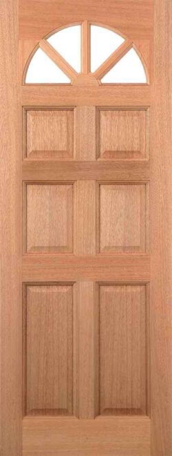 LPD hardwood Carolina 6P Dowelled Unglazed External Door