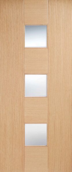 lpd catalonia 3l pre finished oak clear glazing internal glazed door