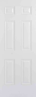 LPD GRP Colonial 6P White Pre-Finished External Composite Door