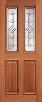 LPD Hardwood Derby Glazed 2L Leaded Double Units External Door