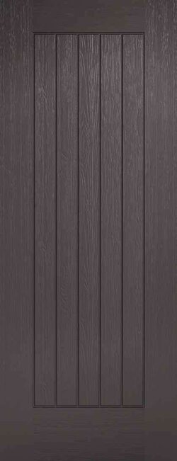 LPD Charcoal Grey Embossed Norfolk Pre-Finished External Composite Door