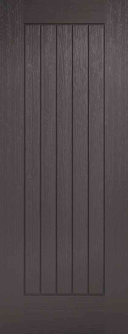 LPD Charcoal Grey Embossed Norfolk Pre-Finished External Composite Door