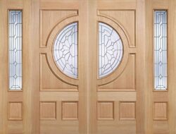 LPD Oak Empress Unfinished Zinc Double Glazed External Door