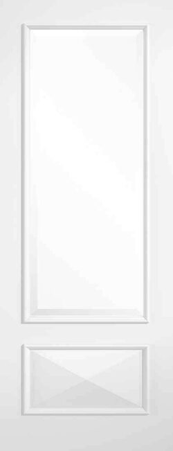 LPD White Knightsbridge 1L Primed Plus Clear Glass Internal Glazed Door