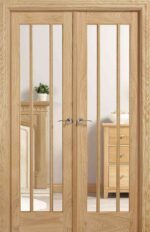 LPD Room Divider Lincoln W4 Oak Unfinished Glass Internal