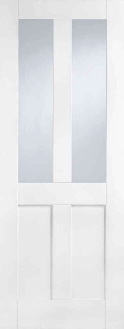 lpd london 2l white primed clear glass internal glazed door