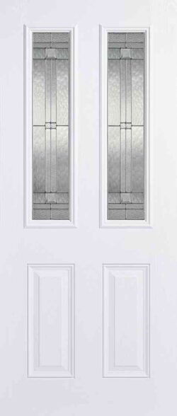 LPD GRP Malton White 2L Pre-Finished Double Glazed Unit External Composite Door
