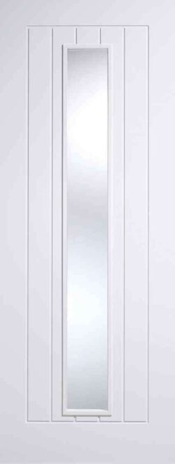 LPD White Mexicano 1L Primed Clear Glass Internal Glazed Door