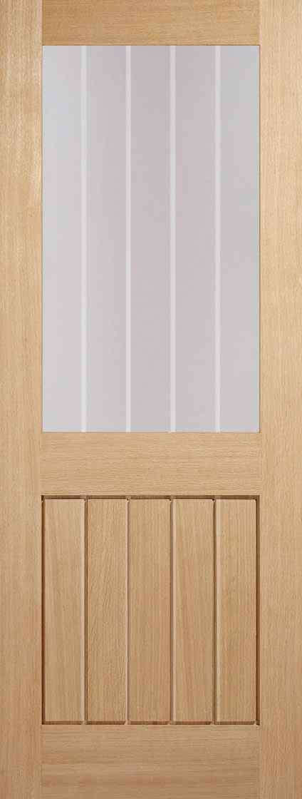 LPD Oak Mexicano Glazed Half Light Pre-Finished Internal Door