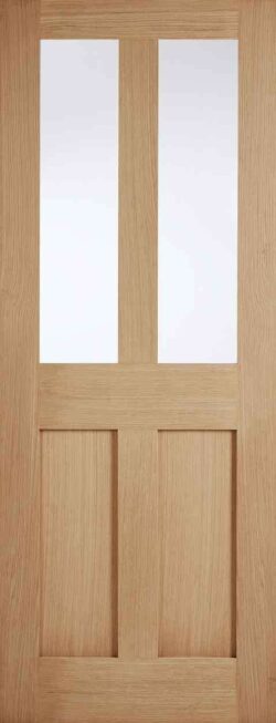 LPD Oak London Glazed 2L Unfinished Internal Door