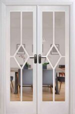 LPD White Reims Primed W4 Clear Bevelled Internal Room Divider