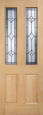 LPD Salisbury glazed 2l unfinished oak 1l obscure external door