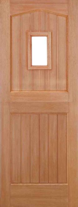 LPD Hardwood Stable Glazed 1L M&T Clear Double External Door