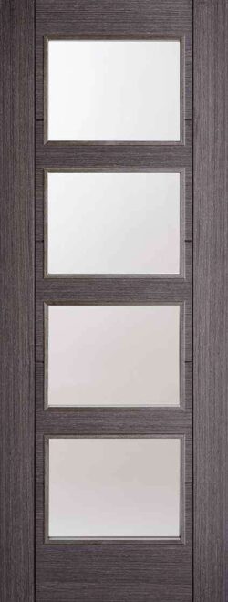 LPD Ash Grey Vancouver 4L Pre-Finished Internal Glazed Door