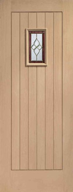 xl joinery chancery onyx triple external oak door mt with brass caming