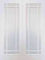 XL Joinery Cheshire Internal White Primed Rebated Glazed Door Pair with Clear Glass