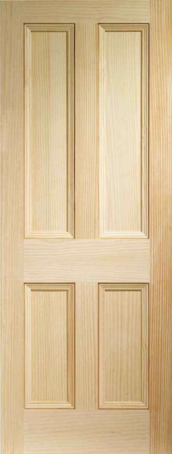 XL Joinery Edwardian 4 Panel Internal Vertical Grain Clear Pine Door