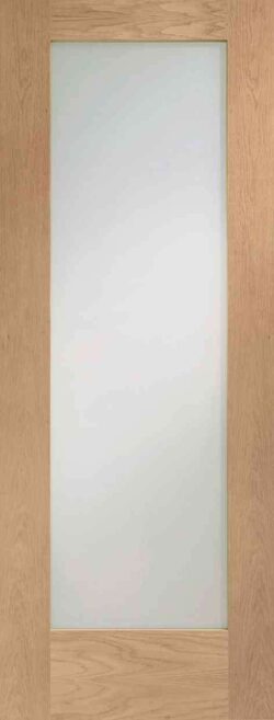 XL Joinery Pattern 10 Internal Oak Door Clear Glass Glazed