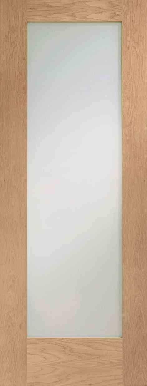 XL Joinery Pattern 10 Internal Oak Door Clear Glass Glazed