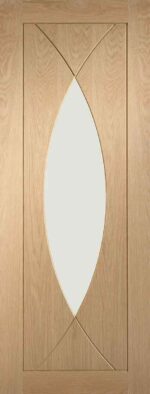 XL Joinery Pesaro Pre-Finished Oak Internal Glazed Door with Clear Glass