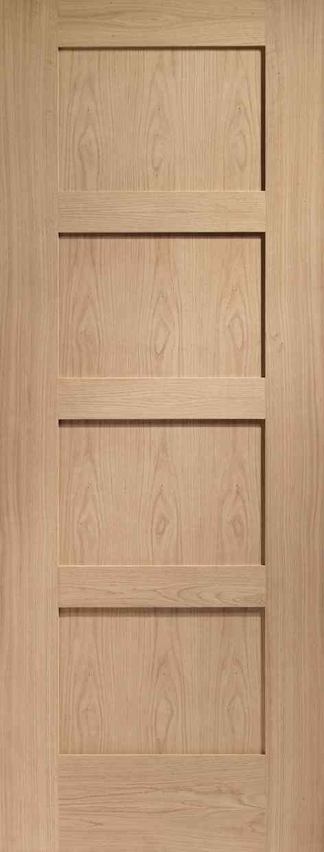 XL Joinery Shaker 4 Panel Internal Oak Door