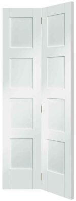 XL Joinery Shaker 4 Panel Bi-Fold White Primed Internal Door