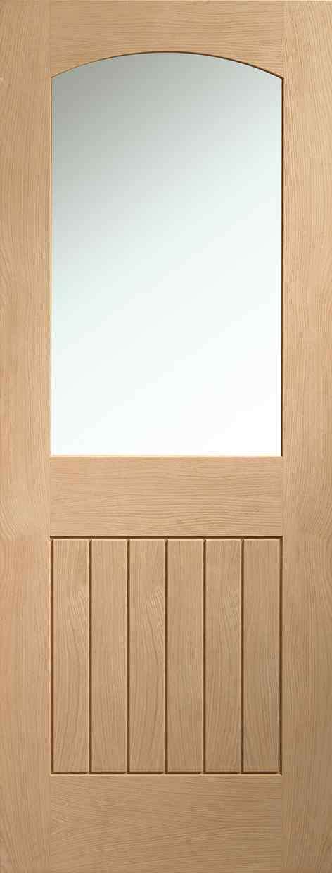 XL Joinery Sussex Internal Oak Glazed Door with Clear Glass