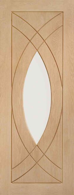 XL Joinery Treviso Oak Internal Glazed Door with Clear Glass