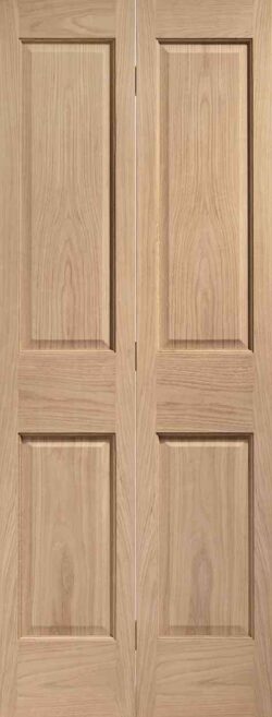 XL Joinery Victorian 4 Panel Bi-Fold Internal Oak Door