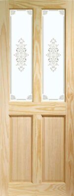 XL Joinery Victorian 4 Panel Clear Pine Internal Glazed Door with Campion Glass