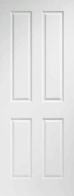 XL Joinery Victorian 4 Panel Internal Pre-Finished White Moulded Door