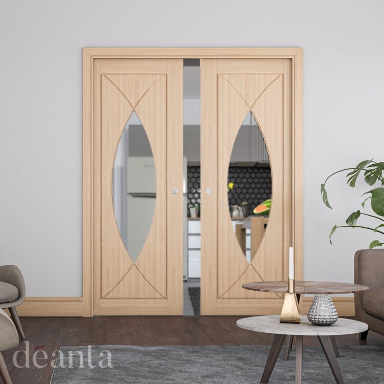 Deanta Amalfi Prefinished Oak Glazed FSC Internal Door 1