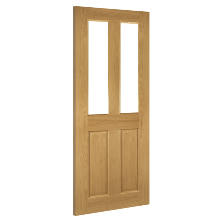 Deanta Bury Prefinished Oak Bevelled Glazed FSC Internal Door 2