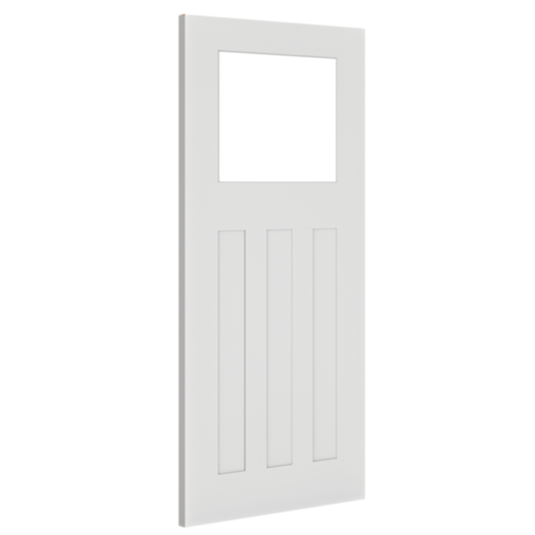 Deanta Cambridge White Primed Glazed Internal Door 2