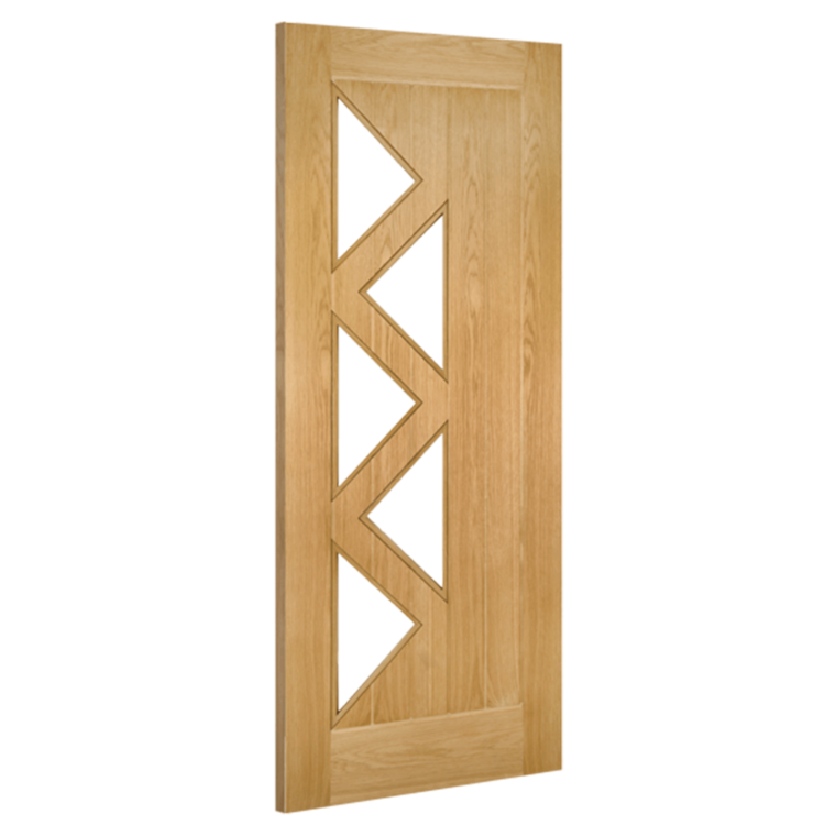 Deanta Ely Prefinished Oak Glazed (5L) FSC Internal Door 2