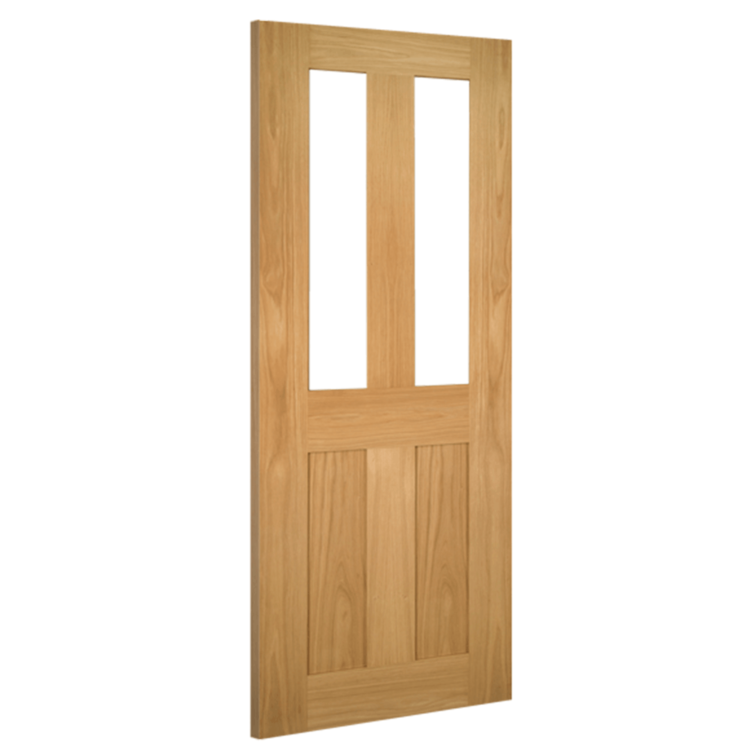 Deanta Eton Unfinished Oak Glazed Internal Door 2