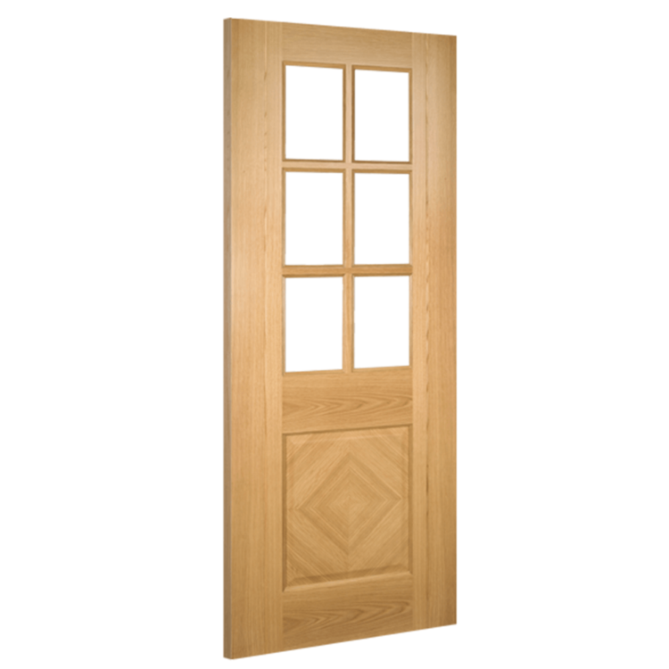 Deanta Kensington Prefinished Oak Bevelled Glazed FSC Internal Door 2