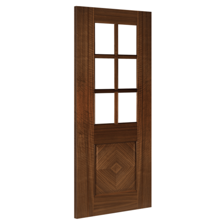 Deanta Kensington Prefinished Walnut Bevelled Glazed FSC Internal Door 2
