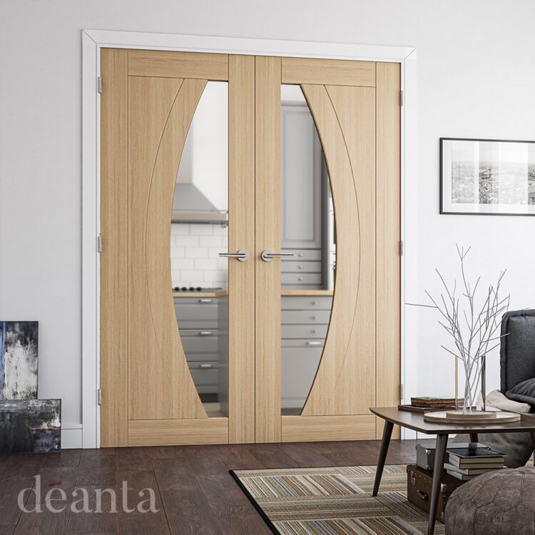 Deanta Ravello Prefinished Oak Glazed FSC Internal Door 1