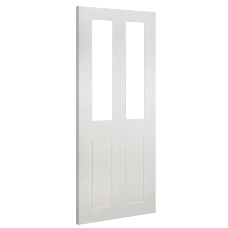 Deanta Eton White Primed Glazed Internal Door 2