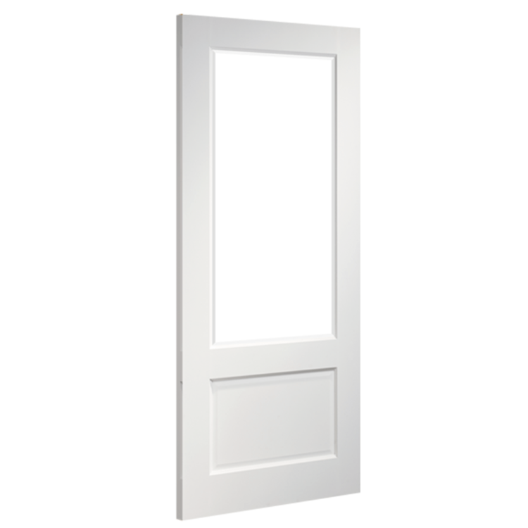 Deanta Madison White Primed Bevelled Glazed Internal Door 2