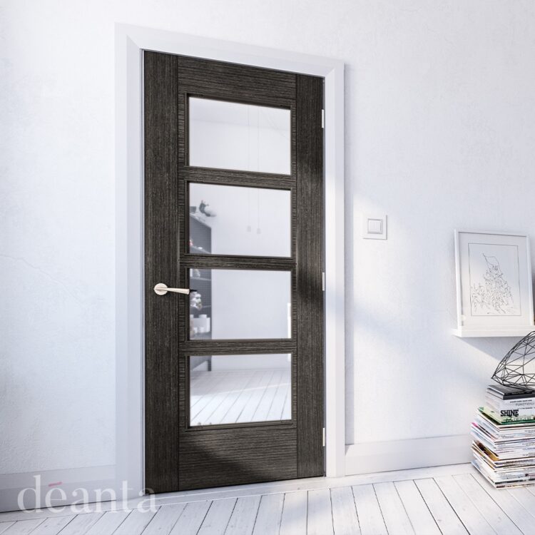 Deanta Montreal Dark Grey Ash Glazed FSC Internal Door 1