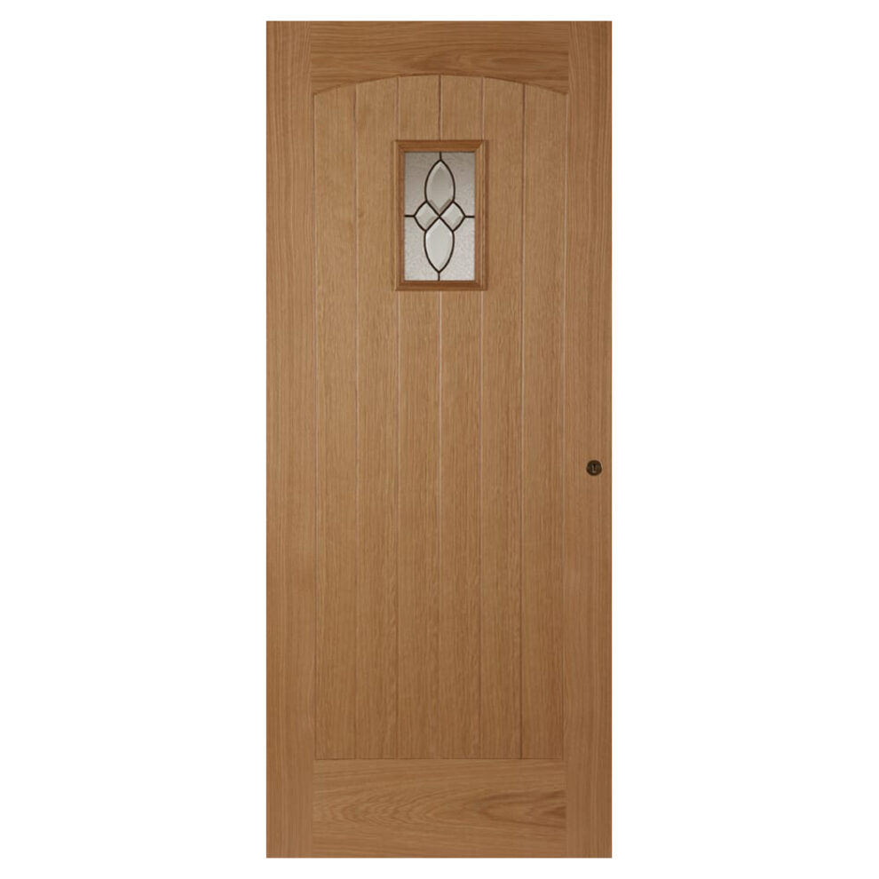 PM Mendes Oak Cottage Lead Light Triple Glazed Door Best Doors