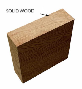 solid wood internal door composition
