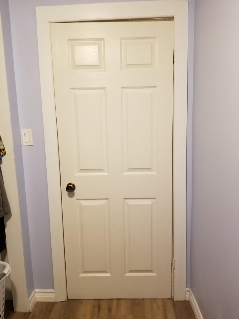 before 6 panel door