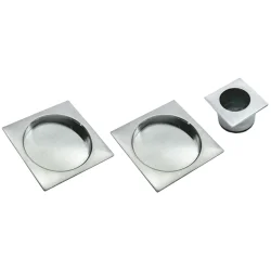 Square Satin Flush Pull