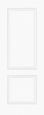 White Moulded Smooth Berlin 2P